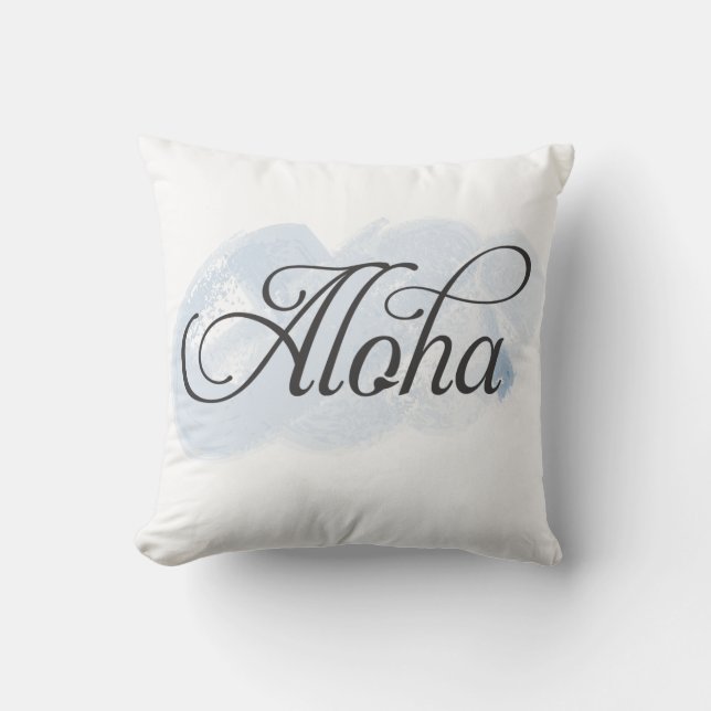 Coussin Hawaïen - Aloha (Recto)
