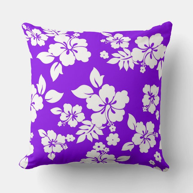 Coussin Hawaïen violet (Recto)