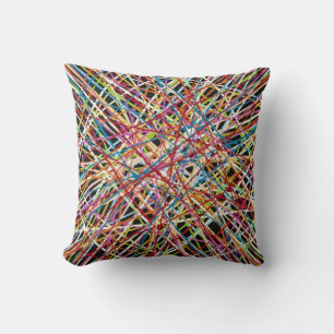 Coussin Haystack en rouge 16 x 16 Poly Throw Pillow