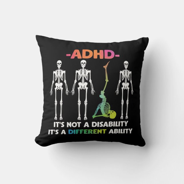 Coussin HDA Non Handicap Différentes Capacités Skeleton (Recto)