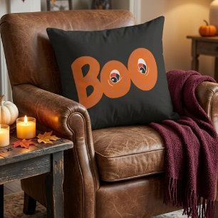 Coussin Hé Boo Est-ce que je t'ai trop fait peur Typograph