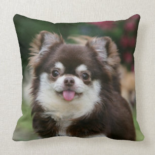 Coussin Headshot aux cheveux longs 1 de chiwawa