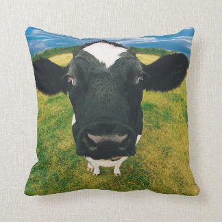 Coussin Headshot de la vache frisonne