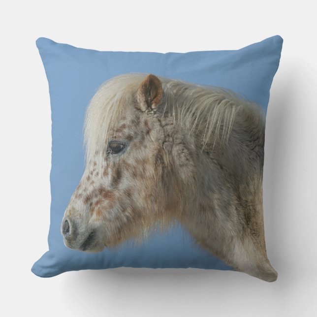 Coussin Headshot miniature de cheval (Recto)