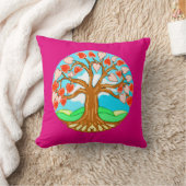Coussin Heart Tree of Life Mandala (Couverture)