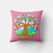 Coussin Heart Tree of Life Mandala (Verso)