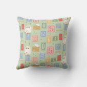 Coussin Hedwig Post Letter Block Pattern (Verso)