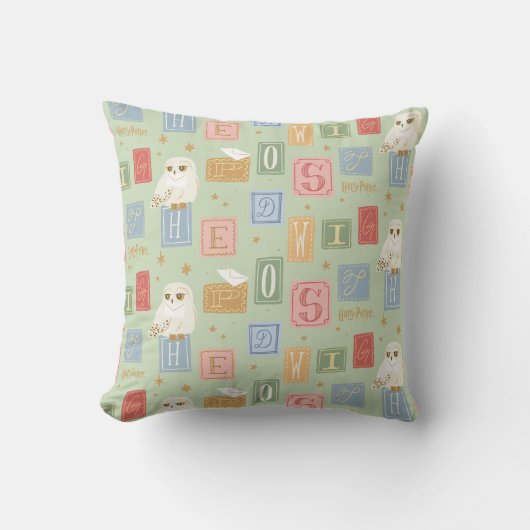 Coussin Hedwig Post Letter Block Pattern (Recto)