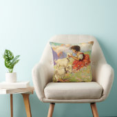 Coussin "Heidi et ses chèvres" par Jessie Willcox Smith (Chaise)
