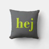 Coussin Hej - Swedish Hello (Recto)