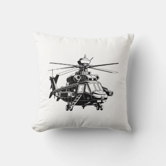 Coussin Hélicoptère Apache 64