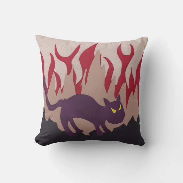 Coussin Hell Cat (Recto)