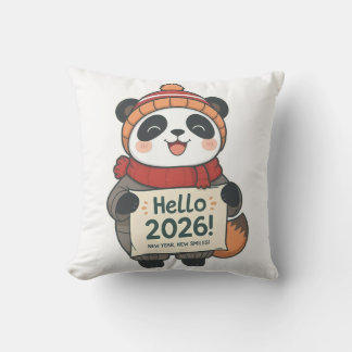 Coussin Hello 2026 Panda Tee