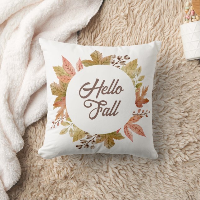 Coussin Hello Fall Autumn Country Farmhouse (Couverture)