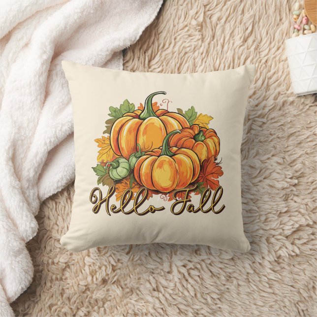 Coussin Hello Fall - Cosy Citrouille Patch (Couverture)