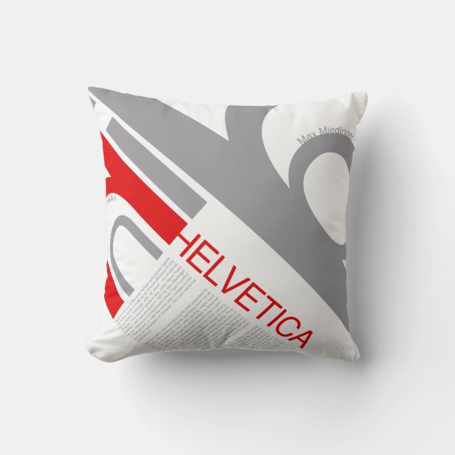 Coussin Helvetica Typography | Design (Recto)