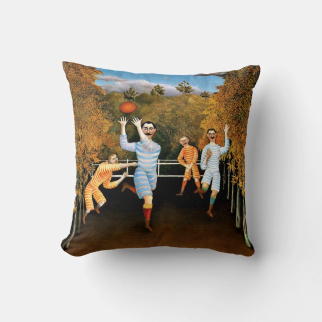 Coussin Henri Rousseau - Joueurs De Football (Recto)