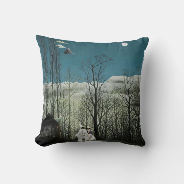 Coussin Henri Rousseau - Soirée de Carnaval (Recto)
