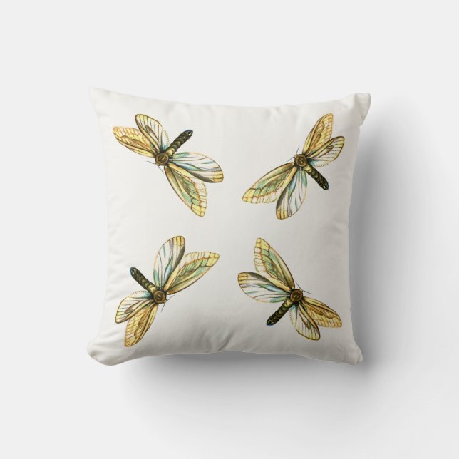 Coussin Hepialus humuli femelle - Fosse fantôme ou Fantôme (Recto)