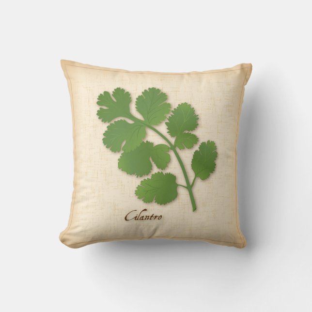 Coussin Herbe Cilantro (Recto)