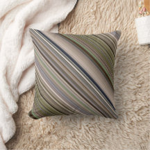 Herbes d'automne Brown et vert rayures et plaid