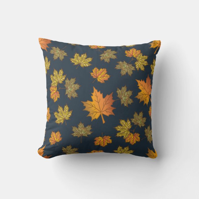 Coussin Herbes d'automne et glands (Recto)