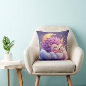 Coussin Hérisson adorable dormant sur un nuage (Chaise)