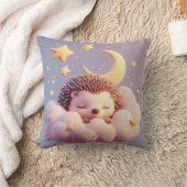 Coussin Hérisson adorable dormant sur un nuage (Couverture)
