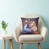 Coussin Hérisson adorable dormant sur un nuage (Chaise)