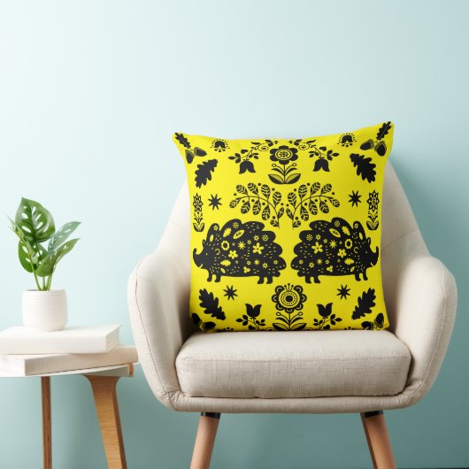 Coussin Hérisson Art populaire (Chaise)