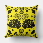 Coussin Hérisson Art populaire (Recto)