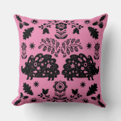 Coussin Hérisson Art populaire (Recto)