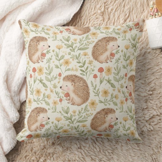 Coussin Hérisson Cottagecore (Couverture)