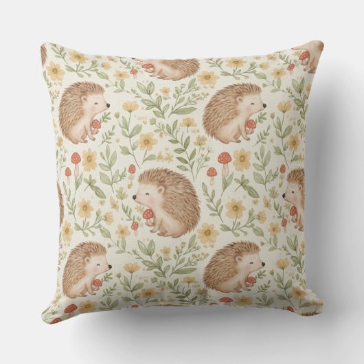 Coussin Hérisson Cottagecore (Verso)