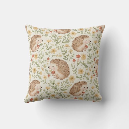 Coussin Hérisson Cottagecore (Verso)