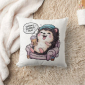 Coussin Hérisson de dessin adorable : Cosy, Kawaii Vibes (Couverture)