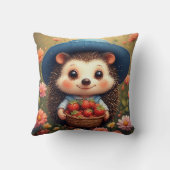 Coussin Hérisson de dessin animé adorable (Verso)