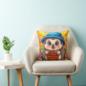 Coussin Hérisson de dessin animé adorable (Chaise)
