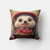 Coussin Hérisson de dessin animé adorable (Verso)