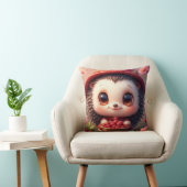 Coussin Hérisson de dessin animé adorable (Chaise)