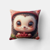 Coussin Hérisson de dessin animé adorable (Verso)