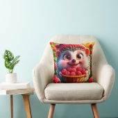 Coussin Hérisson de dessin animé adorable (Chaise)