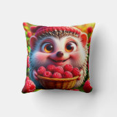 Coussin Hérisson de dessin animé adorable (Verso)