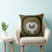 Coussin Hérisson Entouré de Motifs Vifs (Chaise)