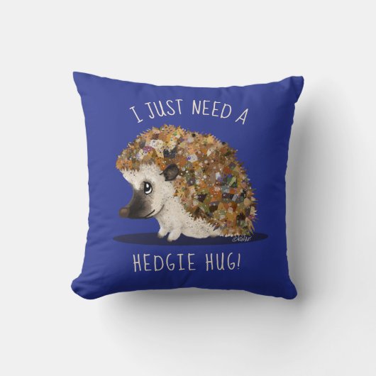 Coussin Hérisson KiniArt (Recto)