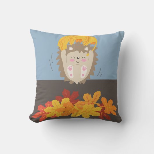 Coussin Hérisson mignon (Recto)