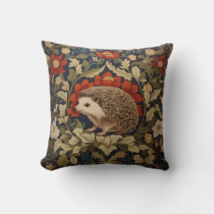 Coussin Hérisson Woodland William Morris Inspiré