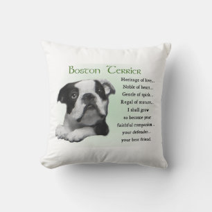 Coussin Héritage d'amour du Boston Terrier