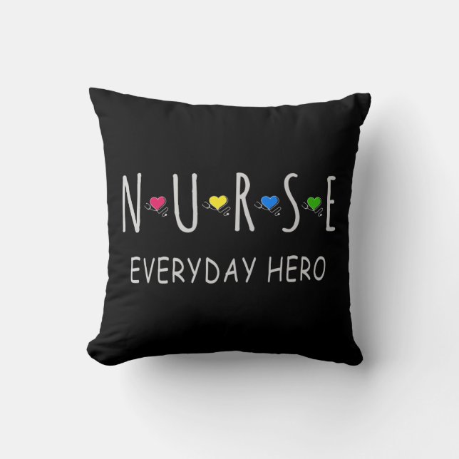 Coussin Héroïne Quotidienne Infirmière (Recto)