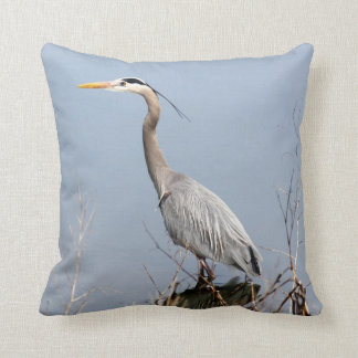 Coussin Héron bleu